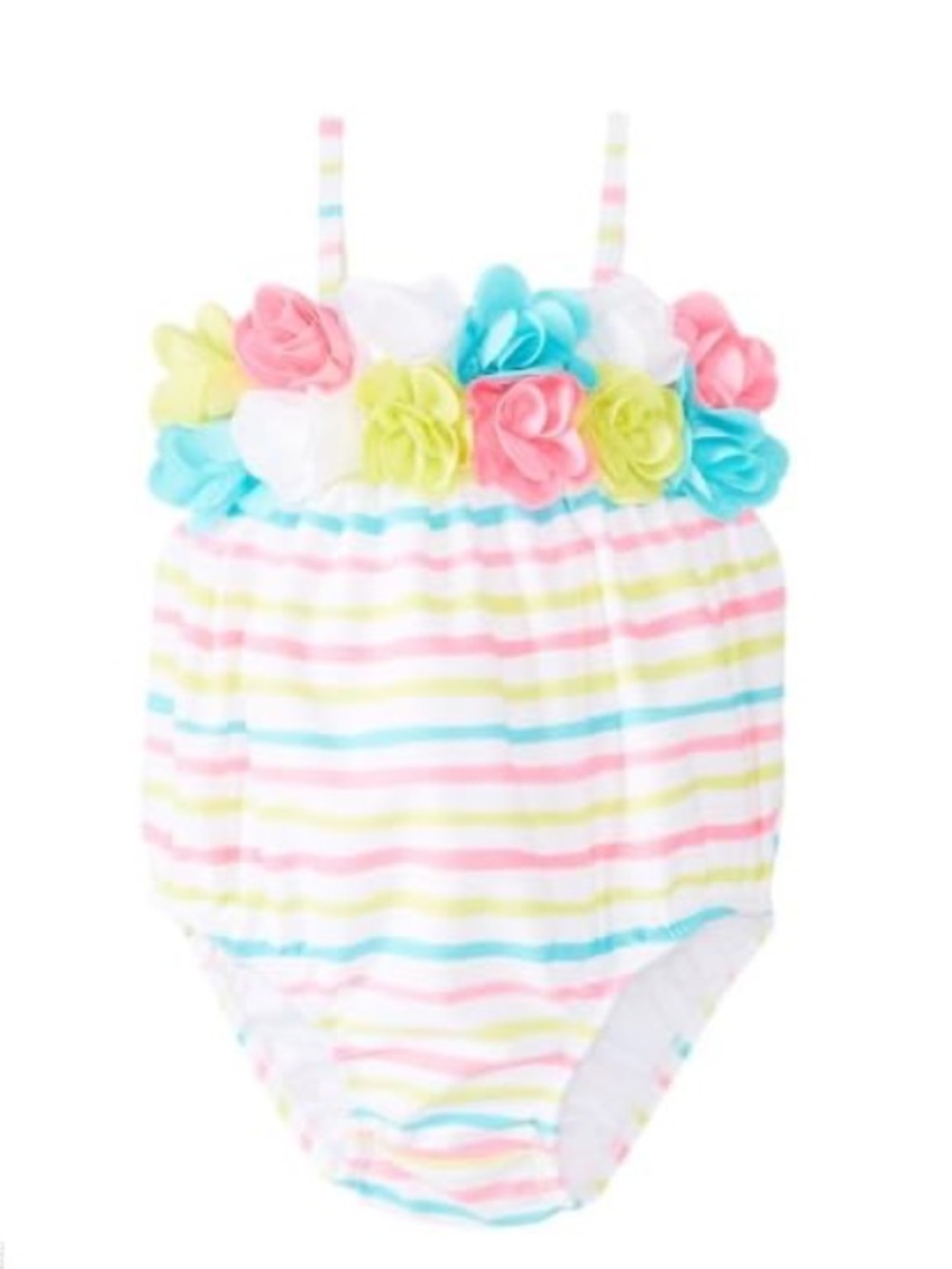 Kate Mack Baby • Garden Stripe Swim Bubble - 9 months